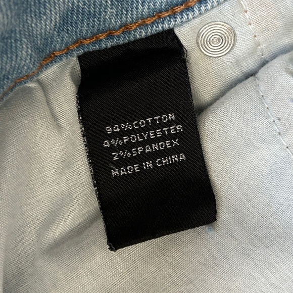 Fashion Nova Men Medium Wash Blue Big Time Patchwork Skinny Jeans Size 38 - Picture 8 of 13